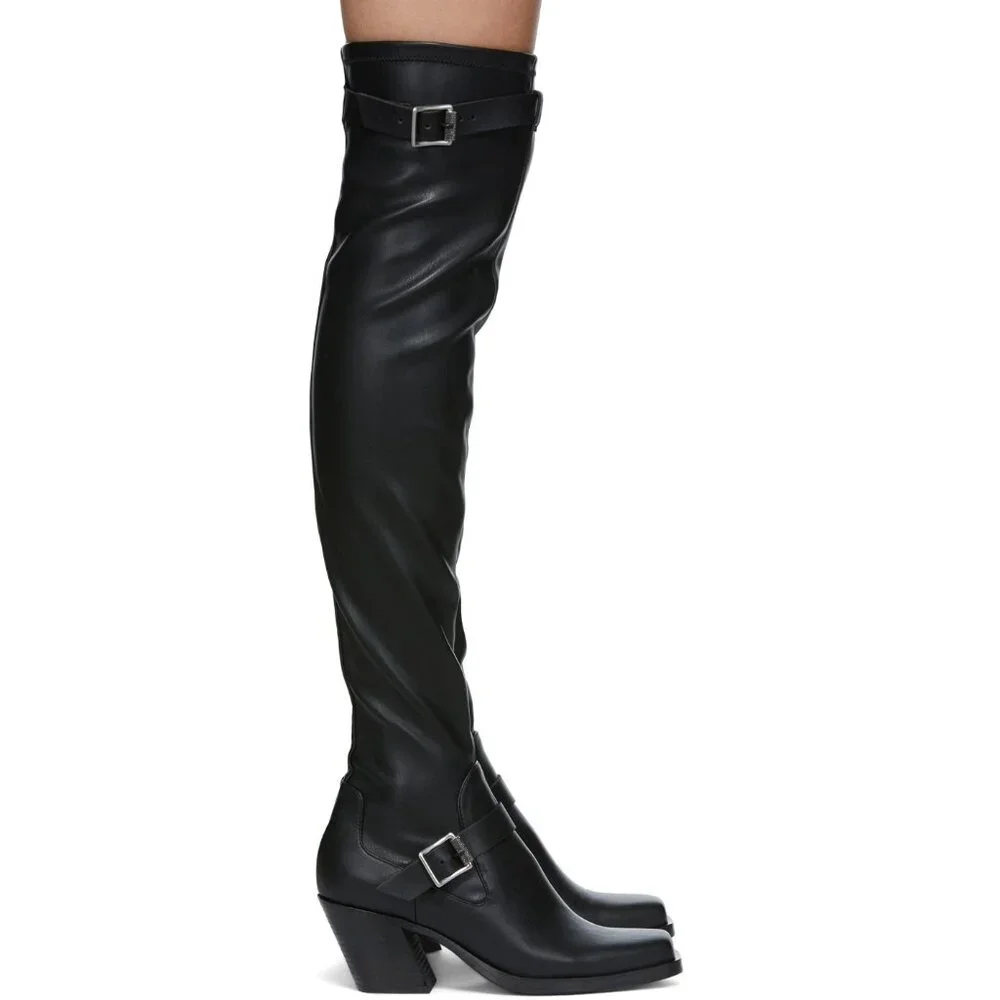 Rag & Bone Axis Thigh High Boots In Black
